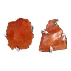 Stunning Jalisco Fire Opal Earrings in Sterling Silver 11.30 ctw”
